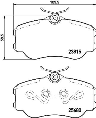 DJ Parts BP1984 - Гальмівні колодки, дискові гальма autocars.com.ua