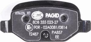 HELLA PAGID 8DB 355 023-271 - Тормозные колодки, дисковые, комплект autodnr.net