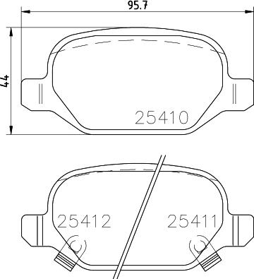 HELLA PAGID 8DB 355 023-271 - Тормозные колодки, дисковые, комплект autodnr.net