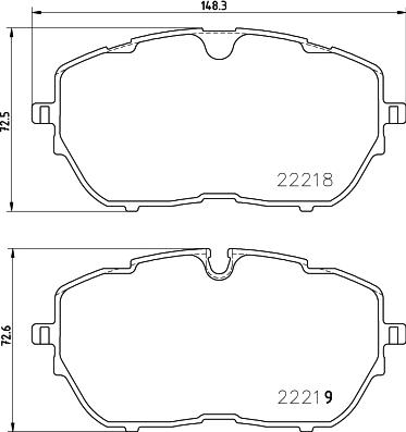 HELLA PAGID 8DB 355 024-731 - Тормозные колодки, дисковые, комплект autodnr.net