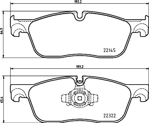 HELLA PAGID 8DB 355 024-741 - Гальмівні колодки, дискові гальма autocars.com.ua