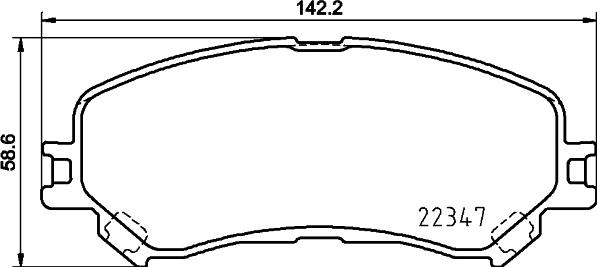 HELLA PAGID 8DB 355 025-081 - Гальмівні колодки, дискові гальма autocars.com.ua