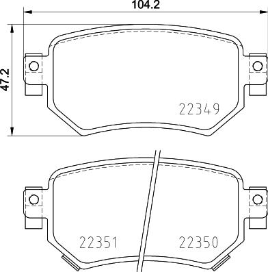 HELLA PAGID 8DB 355 025-561 - Гальмівні колодки, дискові гальма autocars.com.ua