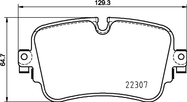 HELLA PAGID 8DB 355 025-681 - Тормозные колодки, дисковые, комплект avtokuzovplus.com.ua