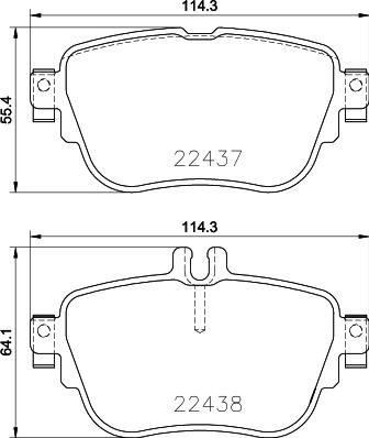 HELLA PAGID 8DB 355 025-781 - Гальмівні колодки, дискові гальма autocars.com.ua