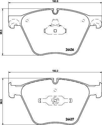 HELLA PAGID 8DB 355 026-531 - Гальмівні колодки, дискові гальма autocars.com.ua