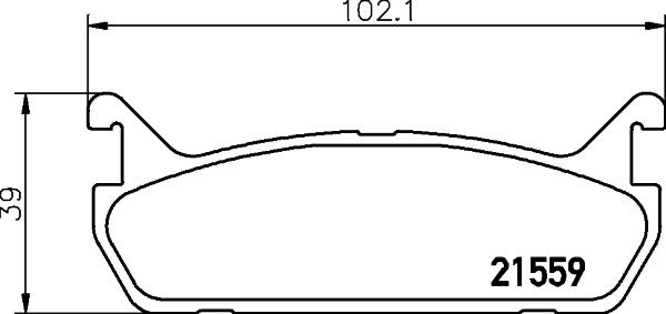 HELLA PAGID 8DB 355 027-061 - Гальмівні колодки, дискові гальма autocars.com.ua