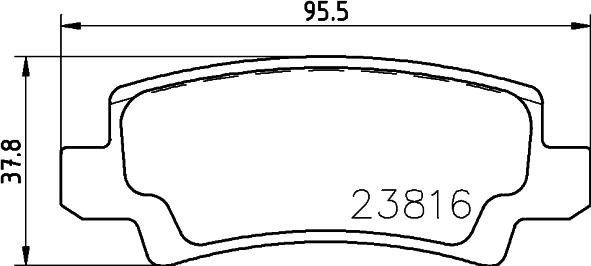 HELLA PAGID 8DB 355 027-961 - Тормозные колодки, дисковые, комплект avtokuzovplus.com.ua