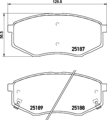 HELLA PAGID 8DB 355 029-101 - Тормозные колодки, дисковые, комплект autodnr.net