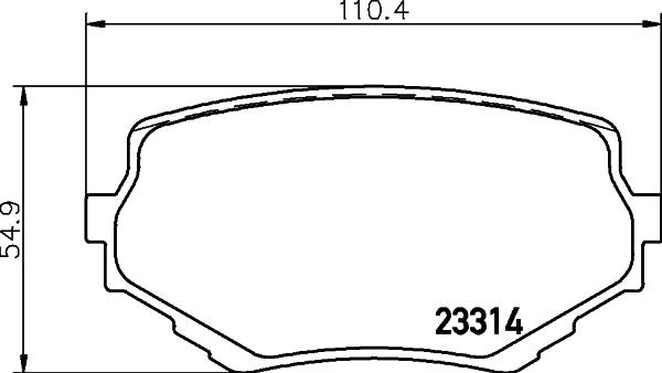 HELLA PAGID 8DB 355 029-591 - Гальмівні колодки, дискові гальма autocars.com.ua