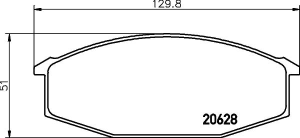 HELLA PAGID 8DB 355 029-811 - Гальмівні колодки, дискові гальма autocars.com.ua