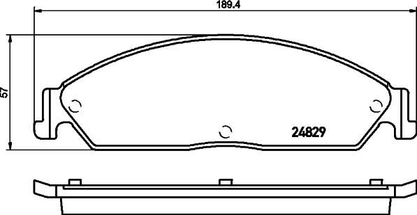 HELLA PAGID 8DB 355 029-961 - Гальмівні колодки, дискові гальма autocars.com.ua