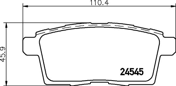 HELLA PAGID 8DB 355 030-281 - Тормозные колодки, дисковые, комплект autodnr.net