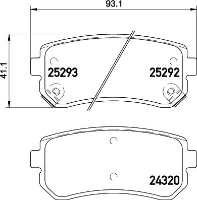 HELLA PAGID 8DB 355 030-301 - Тормозные колодки, дисковые, комплект autodnr.net