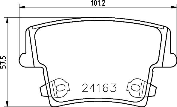 HELLA PAGID 8DB 355 031-131 - Гальмівні колодки, дискові гальма autocars.com.ua