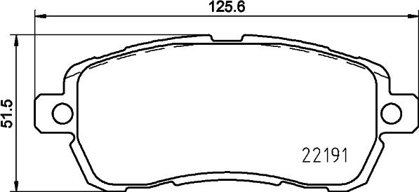 HELLA PAGID 8DB 355 031-721 - Тормозные колодки, дисковые, комплект autodnr.net