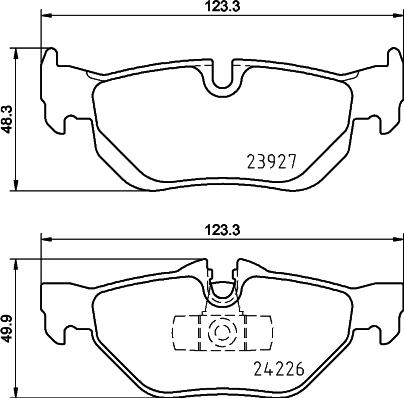 HELLA PAGID 8DB 355 031-781 - Гальмівні колодки, дискові гальма autocars.com.ua