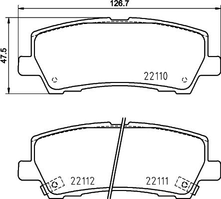 HELLA PAGID 8DB 355 036-441 - Тормозные колодки, дисковые, комплект avtokuzovplus.com.ua