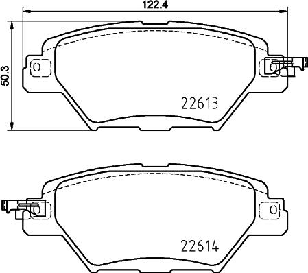 HELLA PAGID 8DB 355 036-521 - Тормозные колодки, дисковые, комплект autodnr.net