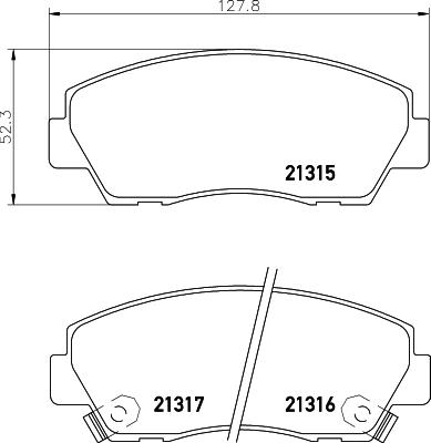 HELLA PAGID 8DB 355 036-981 - Гальмівні колодки, дискові гальма autocars.com.ua