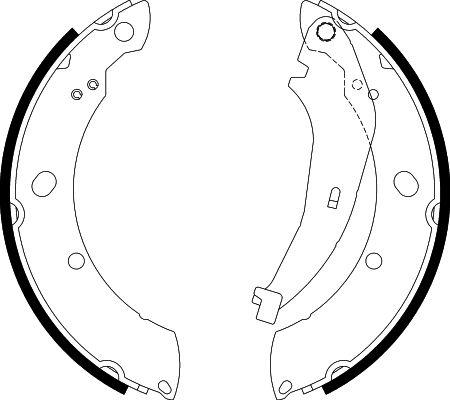 HELLA PAGID 8DB 355 038-221 - Комплект гальм, барабанний механізм autocars.com.ua