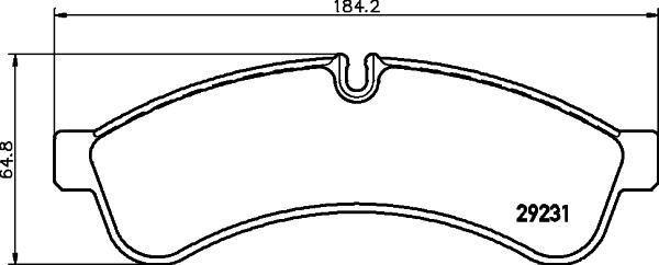 HELLA PAGID 8DB 355 039-251 - Гальмівні колодки, дискові гальма autocars.com.ua