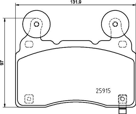 HELLA PAGID 8DB 355 039-481 - Гальмівні колодки, дискові гальма autocars.com.ua