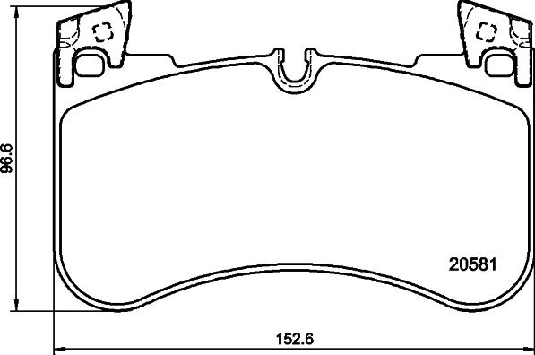 HELLA PAGID 8DB355039881 - Гальмівні колодки, дискові гальма autocars.com.ua