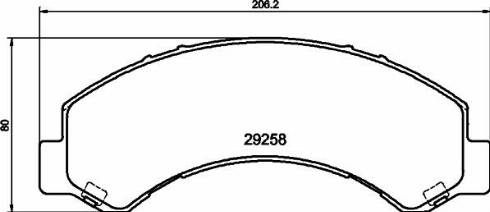 HELLA PAGID 8DB 355 040-281 - Гальмівні колодки, дискові гальма autocars.com.ua