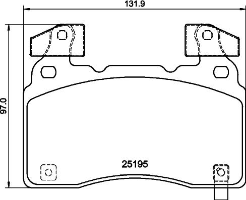 HELLA PAGID 8DB 355 040-471 - Гальмівні колодки, дискові гальма autocars.com.ua