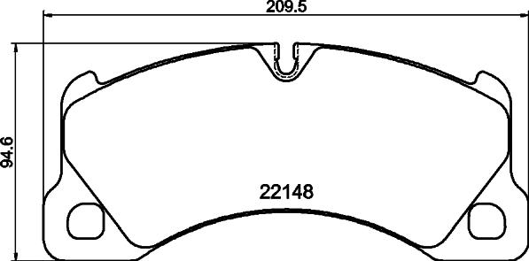 HELLA PAGID 8DB355040631 - Гальмівні колодки, дискові гальма autocars.com.ua