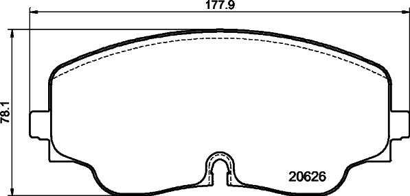 HELLA PAGID 8DB 355 041-051 - Тормозные колодки, дисковые, комплект autodnr.net