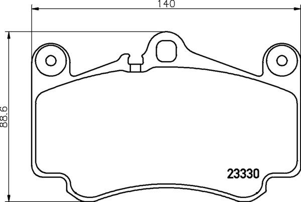 HELLA PAGID 8DB 355 043-081 - Гальмівні колодки, дискові гальма autocars.com.ua