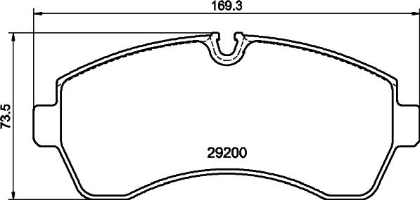 HELLA PAGID 8DB 355 043-911 - Гальмівні колодки, дискові гальма autocars.com.ua