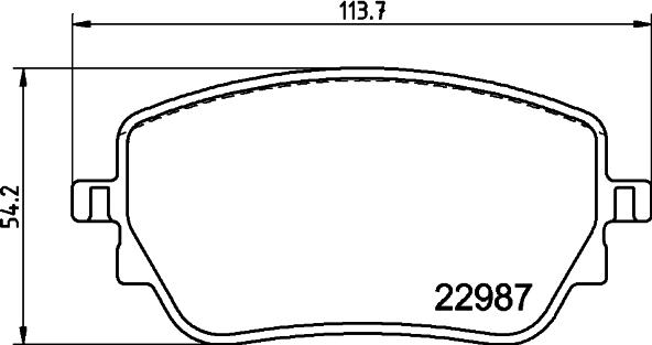 HELLA PAGID 8DB 355 044-181 - Тормозные колодки, дисковые, комплект avtokuzovplus.com.ua