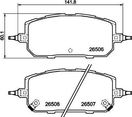 HELLA PAGID 8DB 355 044-221 - Тормозные колодки, дисковые, комплект autodnr.net