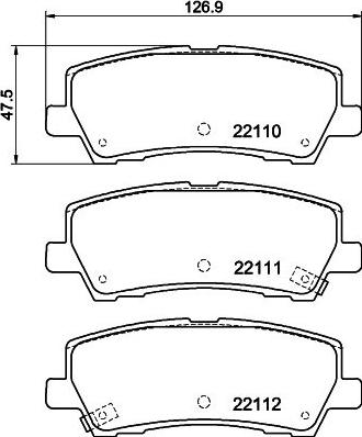 HELLA PAGID 8DB 355 044-271 - Тормозные колодки, дисковые, комплект avtokuzovplus.com.ua