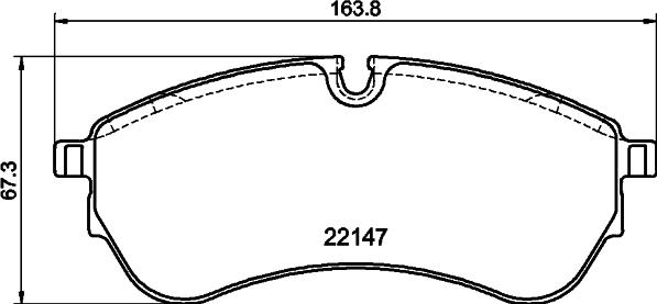 HELLA PAGID 8DB 355 045-801 - Тормозные колодки, дисковые, комплект avtokuzovplus.com.ua