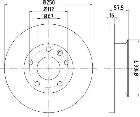 HELLA PAGID 8DD 355 101-341 - Тормозной диск avtokuzovplus.com.ua