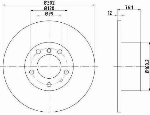 HELLA PAGID 8DD 355 101-691 - Тормозной диск autodnr.net