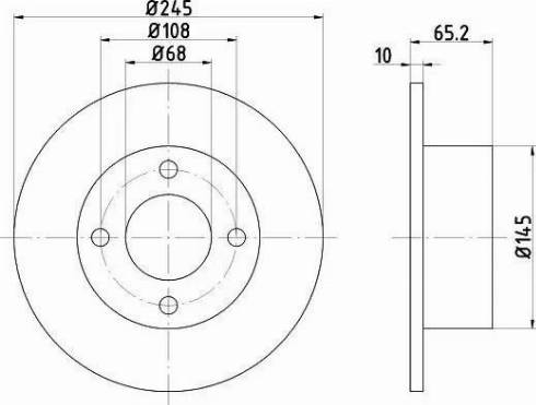 HELLA PAGID 8DD355102441 - Тормозной диск avtokuzovplus.com.ua