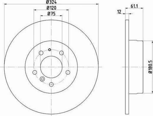 HELLA PAGID 8DD 355 102-881 - Тормозной диск avtokuzovplus.com.ua