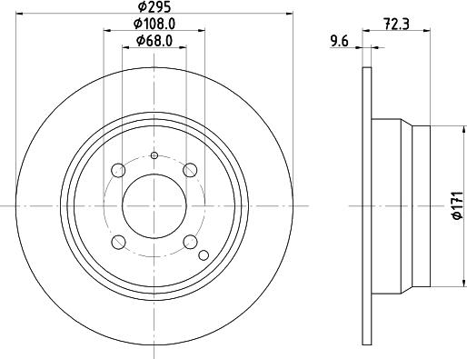 HELLA PAGID 8DD 355 102-911 - Тормозной диск avtokuzovplus.com.ua