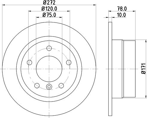 HELLA PAGID 8DD 355 104-261 - Тормозной диск avtokuzovplus.com.ua