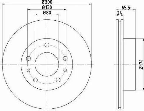 HELLA PAGID 8DD 355 104-431 - Тормозной диск avtokuzovplus.com.ua