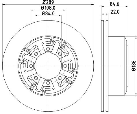 HELLA PAGID 8DD 355 105-791 - Тормозной диск avtokuzovplus.com.ua