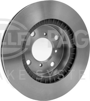 HELLA PAGID 8DD 355 106-231 - Гальмівний диск autocars.com.ua