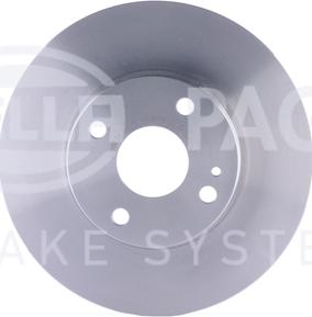 HELLA PAGID 8DD 355 106-491 - Гальмівний диск autocars.com.ua