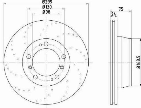 HELLA PAGID 8DD 355 106-991 - Тормозной диск avtokuzovplus.com.ua