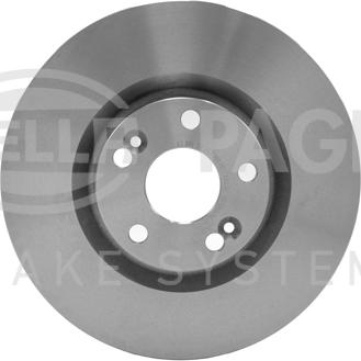 HELLA PAGID 8DD 355 108-461 - Гальмівний диск autocars.com.ua